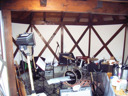 Equipment zum Bushaltestellengig