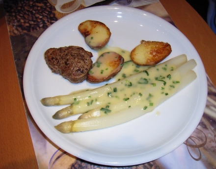 Spargel Lendchen Schweinelendchen 80 Grad mit Spargel